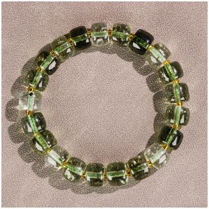 Grama ciano quartzo jade elástico frisado pulseira unissex irmã pulseira designer senhoras novo design pulseira jóias