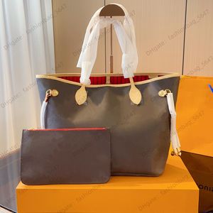 Große Einkaufstasche Designerinnen Frauen Totes Umhängetasche Klassische echte Leder Frau GM MM PM Größe Luxus Handtasche Geldbeutel Kaffee Check große praktische Tasche Clutch Brieftasche