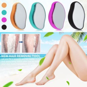 Hot Crystal Physical Hair Removal Eraser Glass Hair Remover Epilatore indolore Facile pulizia Strumento di depilazione riutilizzabile per la cura del corpo