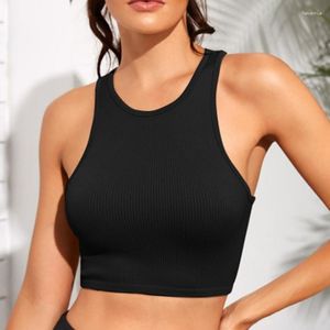 Yoga Outfit Frauen Tank Tops Nahtlose Fitness Lauf Weste Weibliche Crop Sexy Dessous Dessous Drahtlose Ärmellose Sport Leibchen