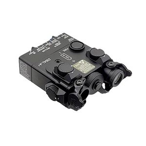 Luz de arma tática DBAL-A2 integrada com laser IR e lanterna de caça LED laser vermelho visível vem com luz de arma de rifle de interruptor remoto