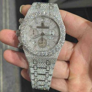 ZYW8 WRISTWATCH 2023 ACCEPTAYNING MEN ICED ut VVS Watch Bling Diamond Watch6MF14AO7C768SUL91YMF