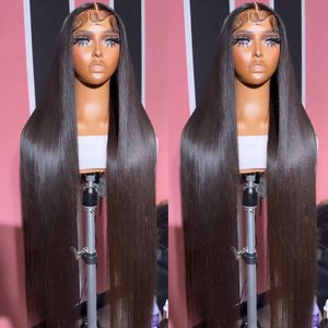 13x6 Hd Lace Frontal Wig Human Hair Straight 360 Glueless Full Lace Wigs Pre Plucked 13x4 Transparent Wig on Sale Clearance