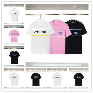 Tasarımcı T-Shirts Yeni Erkek ve Kadın T-Shirts Temel Klasik Logo 100% Pamuk Gömlek Günlük T-Shirt Yaz Moda Kısa Kol M-3XL