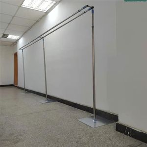 Adjustable Double Crossbar Hangers Drape Backdrop Stands Portable Pipe Frame for Wedding Decoration Centerpieces