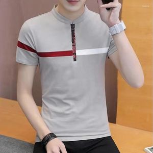 Men's T Shirts Short-sleeved T-shirt Summer 2023 Korean Leisure Slim Shirt For Youth Streetwear Male Clothes