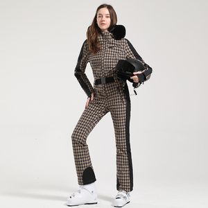 Tute da sci Inverno Donna Tuta Tuta da sci Termica Addensare Impermeabile Antivento Abbigliamento sportivo da esterno per Snowboard Montagna 230828