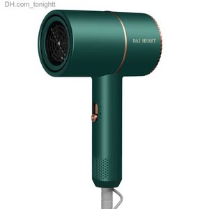 Dai-heart 1200W Prefessional Blow Dryer Electric Blue Light Ionic Hair Dryer strong Wind Quick Dry Collagen for家庭用Q230828
