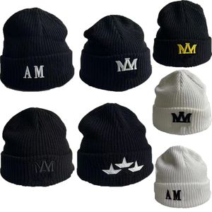 Knitted Autumn Winter Caps mens women Designer Beanie Cap Casual Fitted Woolen Caps w2KD#