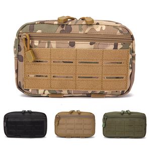 Backpacking Packs Molle Pouch Multi Purpose Compact Tactical midjeväskor EDC Utility Outdoor Dump Drop Phone Pouches 230828