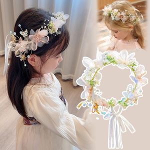 Haarspangen für Mädchen, elegantes Braut-Stirnband, imitierte Perlenrebe, Kopfschmuck, Blumenkranz, Brautgirlande, Kopfband, Hochzeit-Stirnbänder