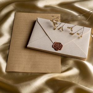Presente Envoltório DIY Kits Envelope Envelopes Cartões Pacotes Papelaria Carta Papel Embalagem Envelopes Convite Estudante