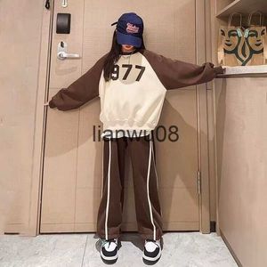 Clothing Sets Girls New Autumn Winter Sports Clothes Costume Outfit Suit Big Kids Tracksuit Clothing Set Kids Korean Tracks Teen Casual Sport x0828