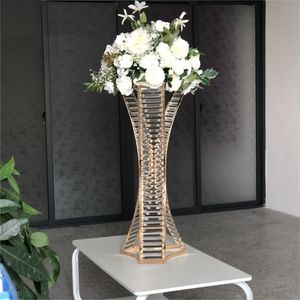 Akrilik Düğün Centerpiece Crystal Masa Centerpieces 80 cm Sütun Yolu Parti Vazo DIY Dekorasyon