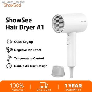 Showsee hårtork A1 1800W Portable Negative Ion Blower Salon Portable High-Power Hair Care Quick Dry Q230828