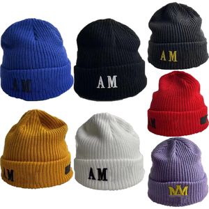 Knittad hatt Autumn Winter Caps Mens Women Designer Beanie Cap Casual Fitted Woolen Caps I5yl#