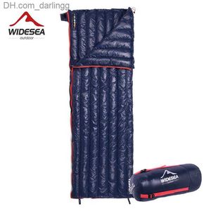 Widesea Camping Sacco a pelo ultraleggero Giù Borsa pigra impermeabile Custodia portatile Compressione Sacco a pelo Borsa da viaggio per articoli vari Q230828