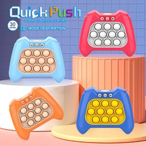 Dekompressionsleksak QuickPush Puzzle Game Machine Decompression Education Toys Children Pinch Music Game Machine Pus Push Bubble Decompression Toys 230826