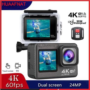 Câmera de ação g9pro 4k 60fps 24mp eis 2.0 touch lcd tela dupla wifi à prova d' água controle remoto 4x zoom go sports pro câmera hkd230828