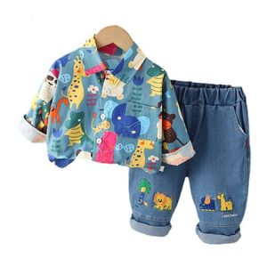 Clothing Sets Spring Autumn Baby Girl Clothes Boys Children Cartoon Shirt Pants 2Pcs Sets Toddler Casual Costume Kids Sportswear 230828