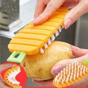 8-in-1 Silicone Dish Scrubber Set with Crevice Brush for Kitchen Cleaning, Fruit and Vegetable Scrubbing