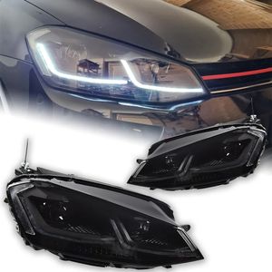 Автомобильные светильники для VW Golf 7.5 Светодиодная фара 2013-20 20 гольф 7 Hid Head Lamp Dinimic Signal Bi Xenon Driving Light