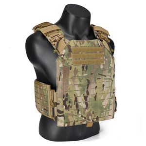 Мужские жилеты 1050D Нейлоновая прочная чалеко Tactico Multi-Cam Tactical Army Army Green Plate Gilet Tactique Vest для военной охоты 230826