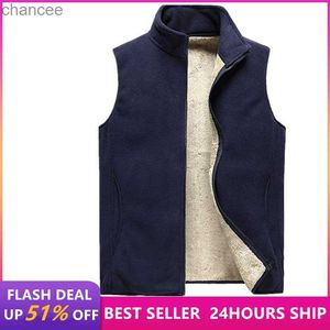 lamb cashmere waistcoat for men Brand Winter Jacket Men Vest Men Zipper Mens Jacket Sleeveless Casual Winter Waistcoat Men S-8XL HKD230828