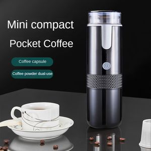 Manual kaffekvarnar Portable Wireless Machine AmericanStyle Concentrerade kapslar Hemanvändning helautomatisk liten reseuppladdningsbar handhållen 230828