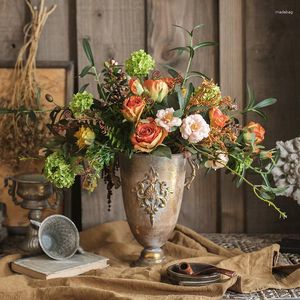 Vasi Designer Set floreale Fiore artificiale Decorazione da tavola Regalo decorativo artistico