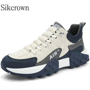 Elbise ayakkabıları beyaz gündelik spor moda erkekler nefes alabilen spor ayakkabılar giyilebilir kauçuk erkek jogging atletik ayakkabı hombr 230826