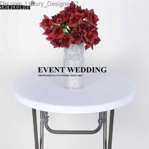 Tovaglia con copertura elasticizzata per tavolo da cocktail in spandex da 5 pezzi per la decorazione di eventi di nozze Q230829