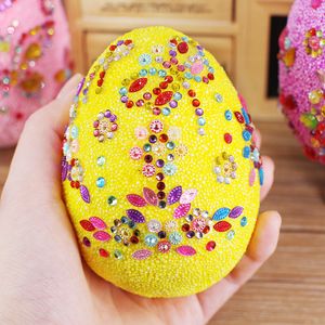 Toddler Girl Set 1PCS Easter Egg Model Kit Handmade Materials DIY Toys Creative Egg Painting Snowflake Paste Decorative Birthday Toy For Girl Christmas Gifts