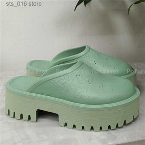 Nya kvinnor plus tofflor Size44 Summer Beach Shoes Platform Mules Sandal Flops Heels Sandals Slipper Slides Flip Flop T230824 4A386 S