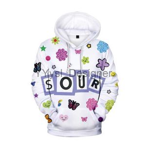 Olivia Rodrigo Sour 3D Drukuj Kobiety Kobiety/mężczyzn Bluza z kapturem Hip Hop Hop Pullover Kurtka z kapturem Męska dressit x0828