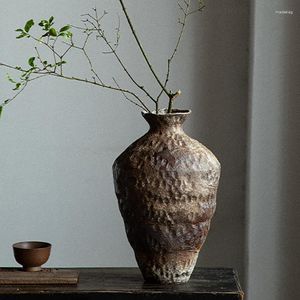 Wazony porcelanowy czarny nordycki wnętrza waza ceramiczna Ikebana wysoka podłoga sucha trawa luksusowe Maceteros Dekoracja domu YX50VS