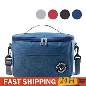 Ice PacksIsothermic Bags Portable Lunch Bag Thermal Insulated Lunch Box Tote Cooler Handbag Waterproof Backpack Bento Pouch Company Food Storage Bags 230828