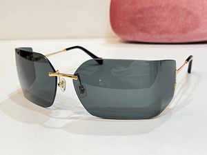 Rimless Shield Wrap Solglasögon Kvinnor Män solglasögon Summer Sunnies Gafas de Sol Sonnenbrille UV400 Eye Wear Unisex med Box