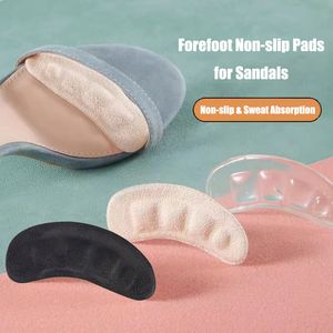 Sko delar Tillbehör Silikon framfota Insert Fotkuddar för höghöjda sandaler Halva insolor Skor Kvinnor Nonslip Antipain Heel Cushion 230826