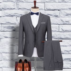 Мужские костюмы Blazers 8xl 9xl Plus Size Sets Business Classic Dark Grey Fashion Slim Formal Blazer Men Clothing Top Pants 230828