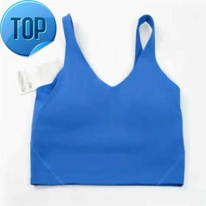 2023YOGA Outfit lu-20 u Typ Back Align Tank Topps Gymkläder Kvinnor Casual Running Naken Tight Sports Bh Fitness Beautiful Underwear Vest Shirt JKL123 Storlek S-XXLH