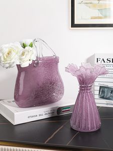 Vasos Modern Luxury Handmade Lace Vaso Sala de estar Mesa de Café High End Home Desktop Decoração Suave Ornamentos Decoração 230828