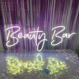 Beauty Bar Neon Light Sign Insegne aziendali per Bar Pub Wall Room Decorazione artistica Lettera Business Insegna LED Decor Luci notturne HKD230825