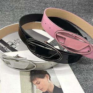 Leather Belt For Women Men Pink Designers Belts Luxury Brand Waistband Silver Smooth Buckle Belt Lady Ceinture D Embellished Jeans Belts