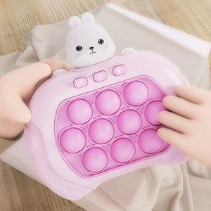 Decompression Toy Cute Rabbit Style Adult Children Handheld Game Console Stress Relief Fidgets Toy Joyful Flashing Dimple-Bubble Press Puzzle Game 230826