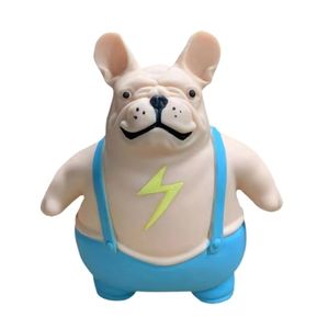 Decompression Toy Unzip Bulldog Toy Animal Decompression Toy Squeeze Squishy Balls Stuffed TPR Dog Model Figure Autism Sensory Toy 230826