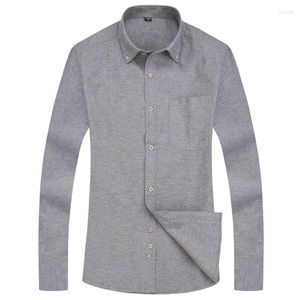 Męskie koszule 2023 Spring Slim Slim Fit Dress Button Down For Men Brand Oxford Long Sleved Shirt
