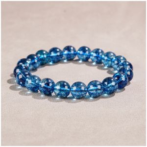 Sapphire Quartz Jade Elastic Beaded Bracelet Unisex Mens Bracelets Designer Bracelets Womens High Quality Beaded Bracelets Jewelry Designer