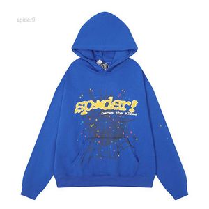 Puffer Spider Hoodie Web Foam Tryckt Pure Cotton Loose Casual Hoodie tröja för män och kvinnor säkar