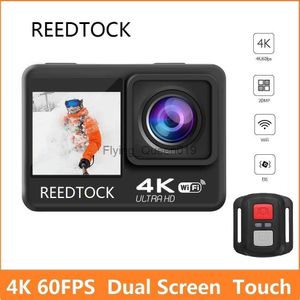 Eylem Kamerası 4K 60FPS 24MP 2.0 Dokunma LCD EIS Ekran WiFi Su Geçirmez Uzaktan Kumanda 4x Zoom Kask GO 9 Pro Sport Video Kaydedici HKD230828